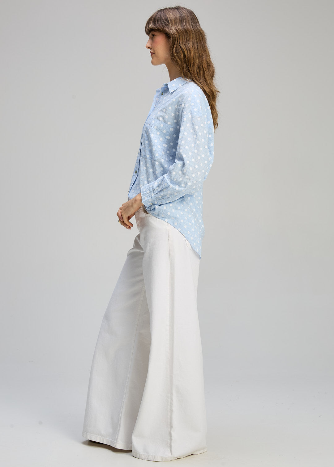 Spotty Shirt Esntl / Sportino White