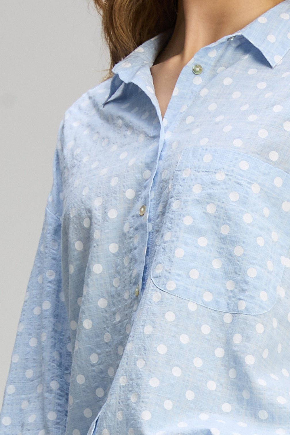 Spotty Shirt Esntl / Sportino White