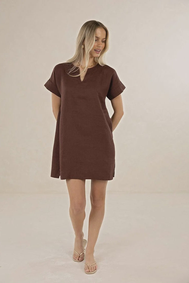 Yana Dress / Chocolate