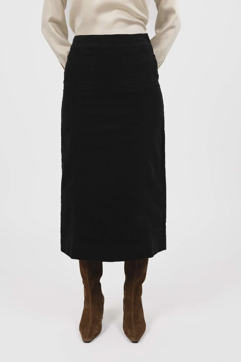 Va Va Velour Skirt / Black