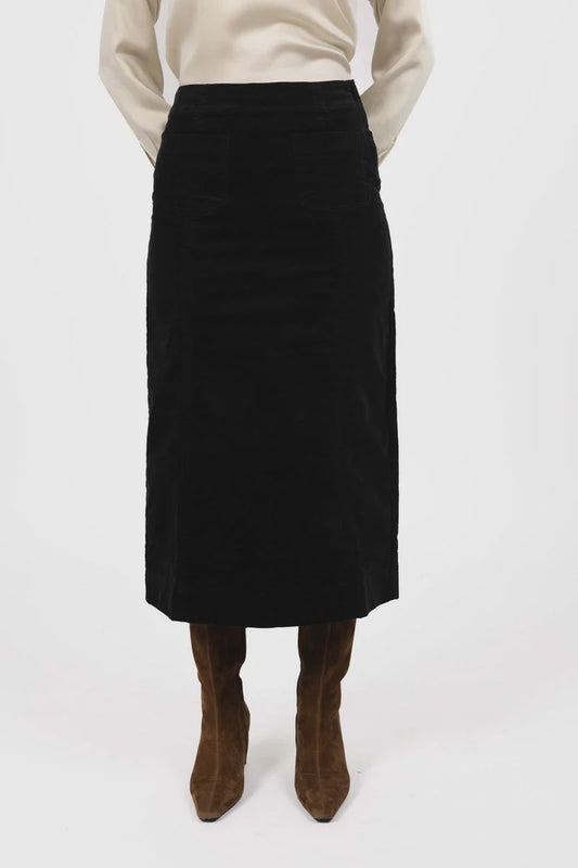 Va Va Velour Skirt / Black