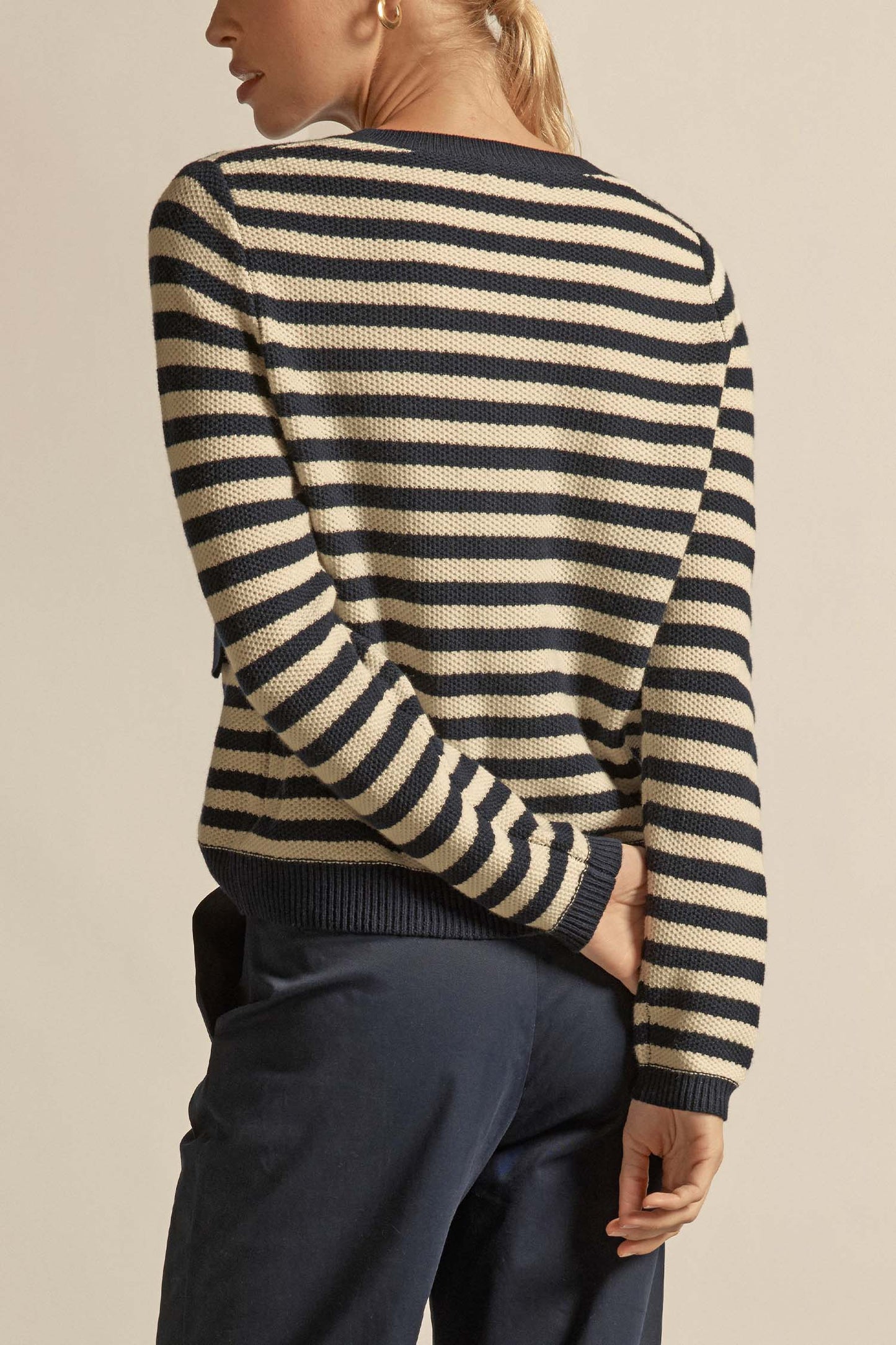 Camber Knit / Midnight Cream Stripe