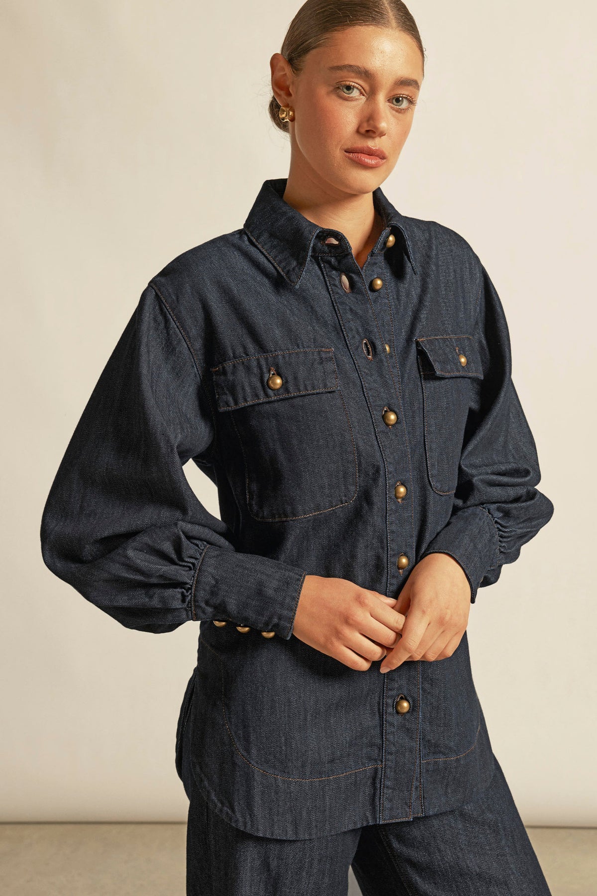 Crest Top / Dark Denim