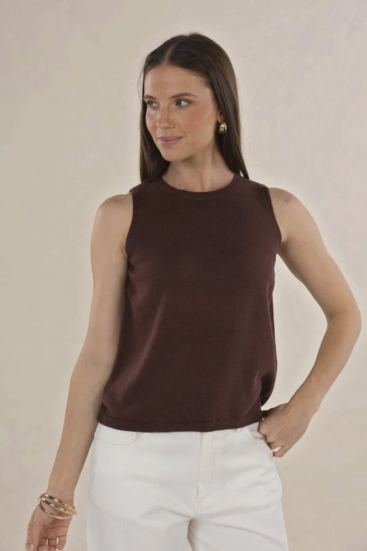 Collette Tank / Chocolate