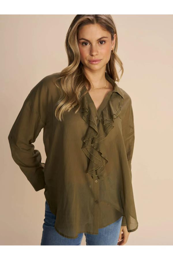 Jelena Voile Shirt /Burt Olive