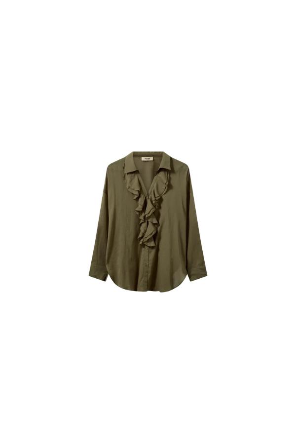 Jelena Voile Shirt /Burt Olive