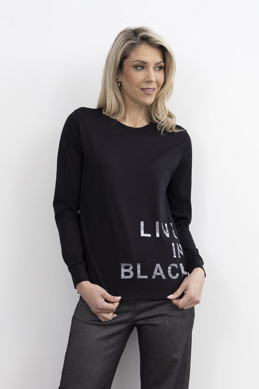 Live in Black Tee / Black-White