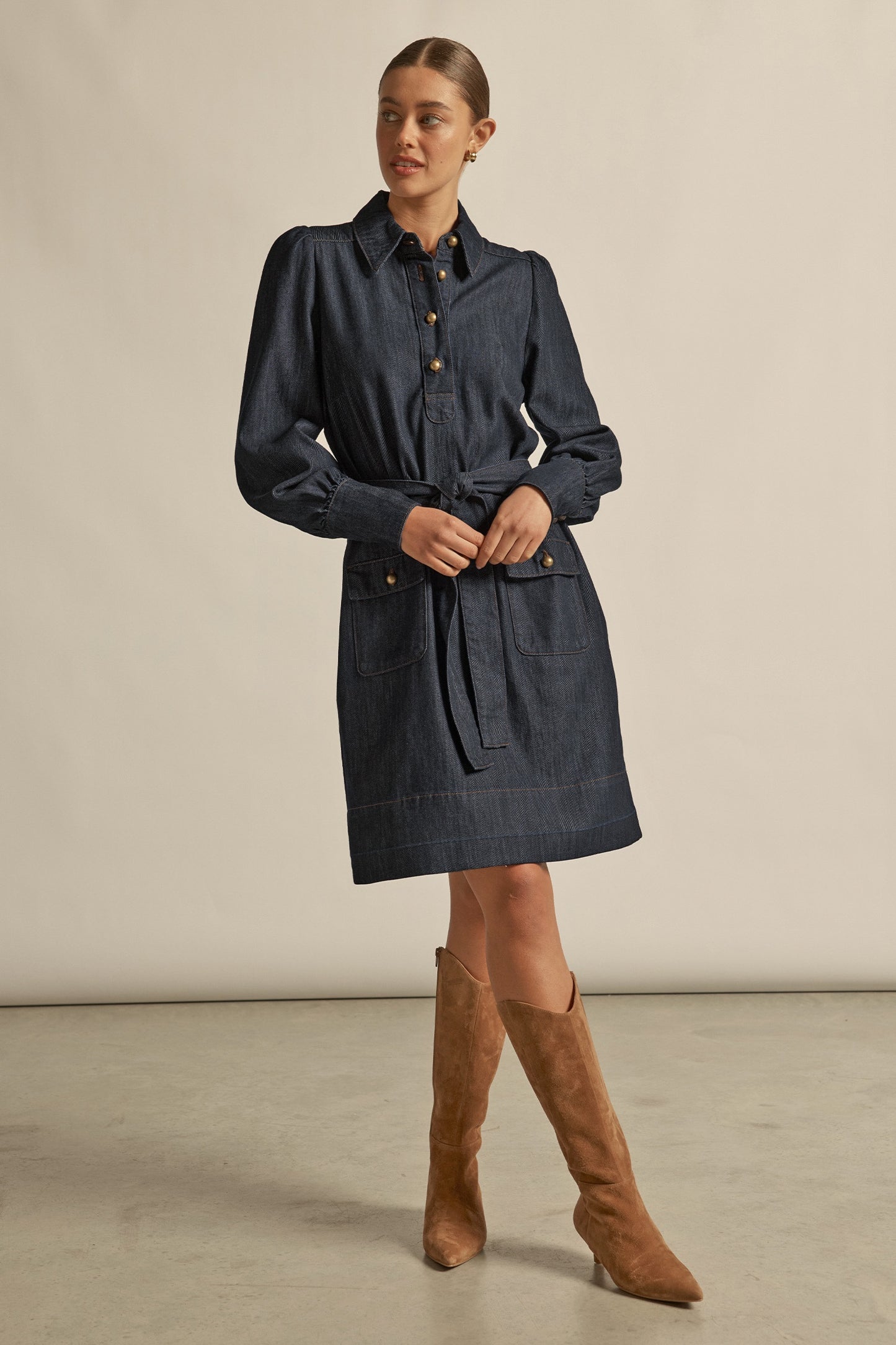 Opal Dress / Dark Denim