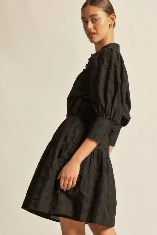 Paloma Dress / Black Check
