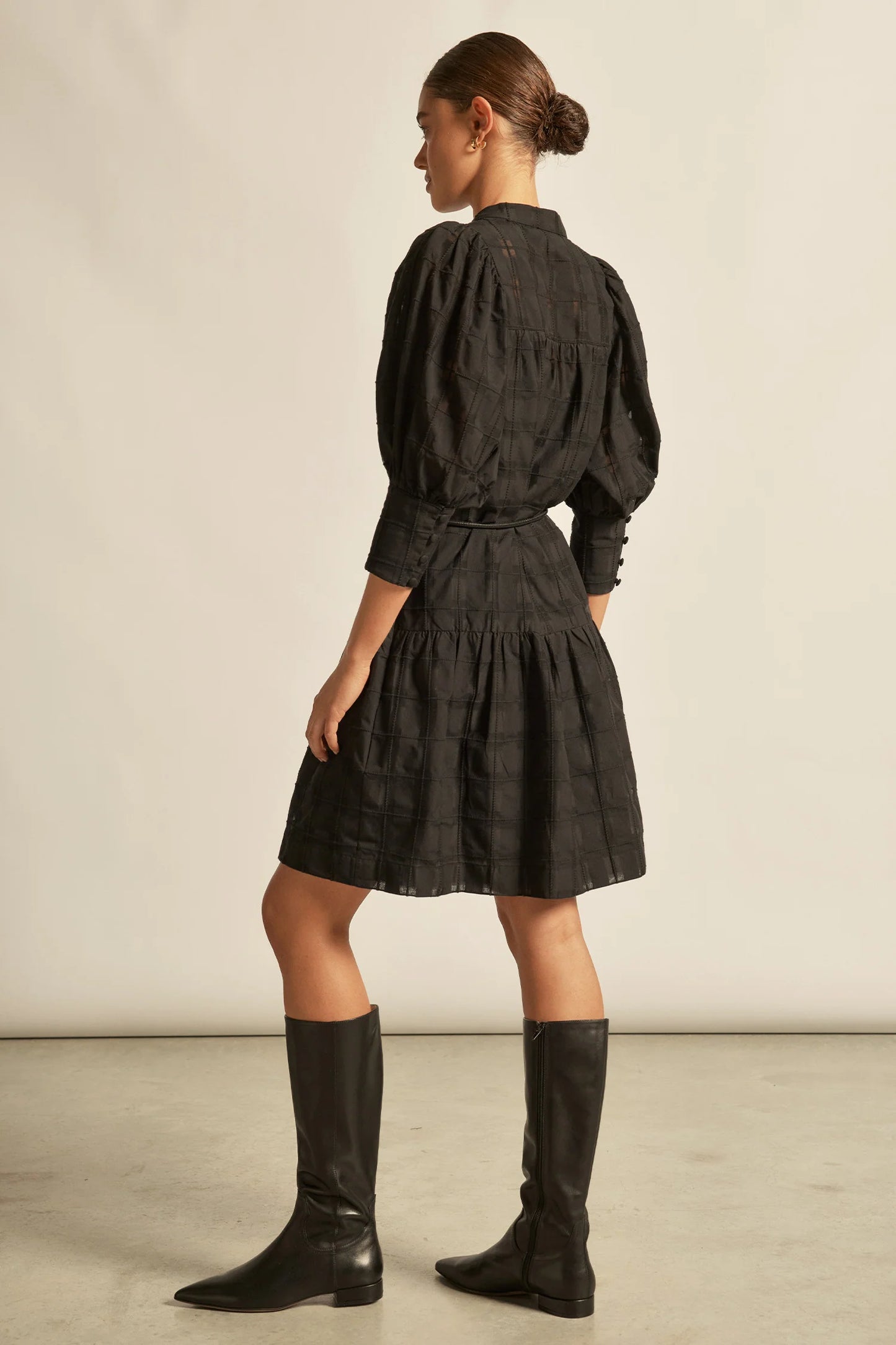 Paloma Dress / Black Check