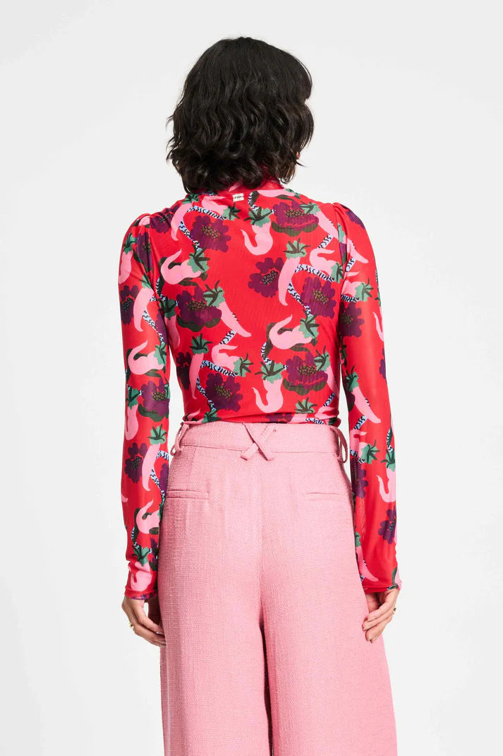 Picnic Delight Turtleneck / Red