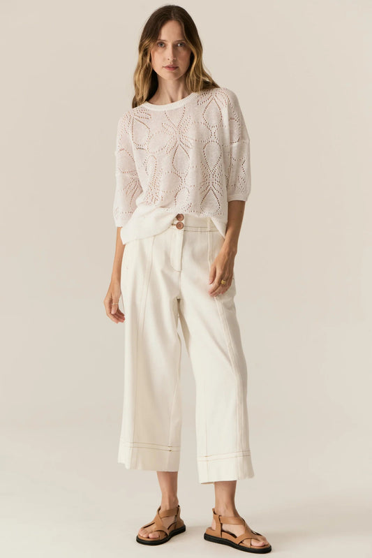 Carsen Crop Pant / Ecru