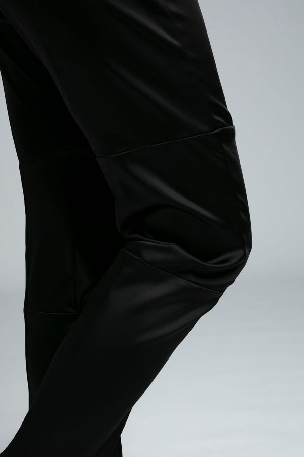 Satin Section Pants /Black