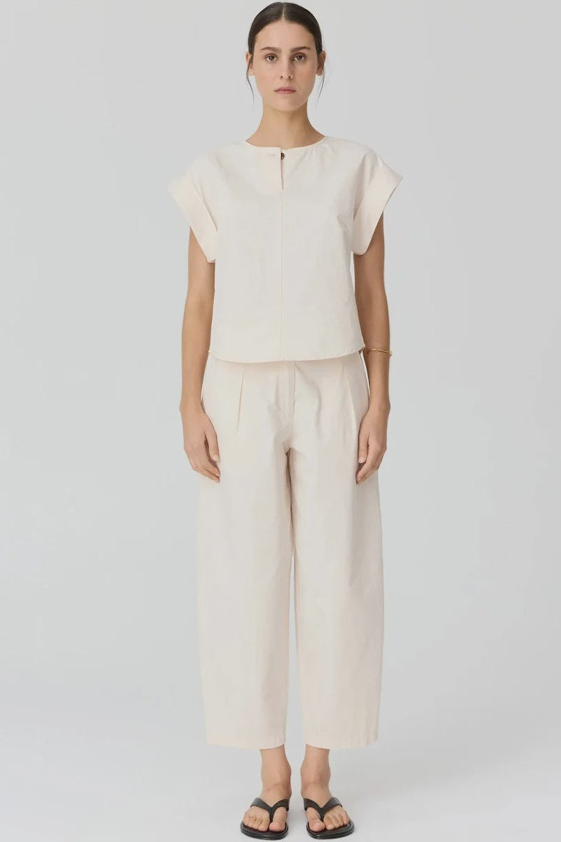 Alma Barrel Pant / Pebble
