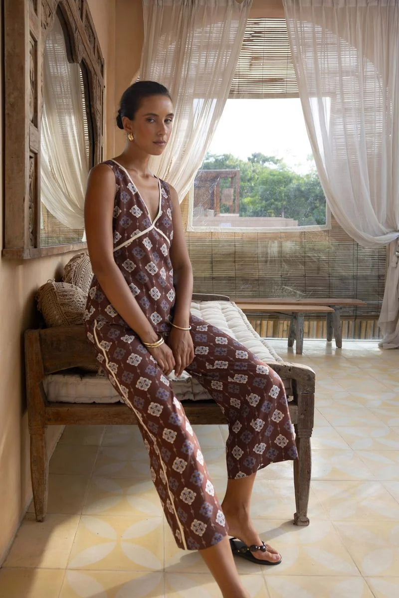 Vintage Tales Pant / Choc-Cream