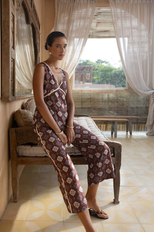 Vintage Tales Pant / Choc-Cream
