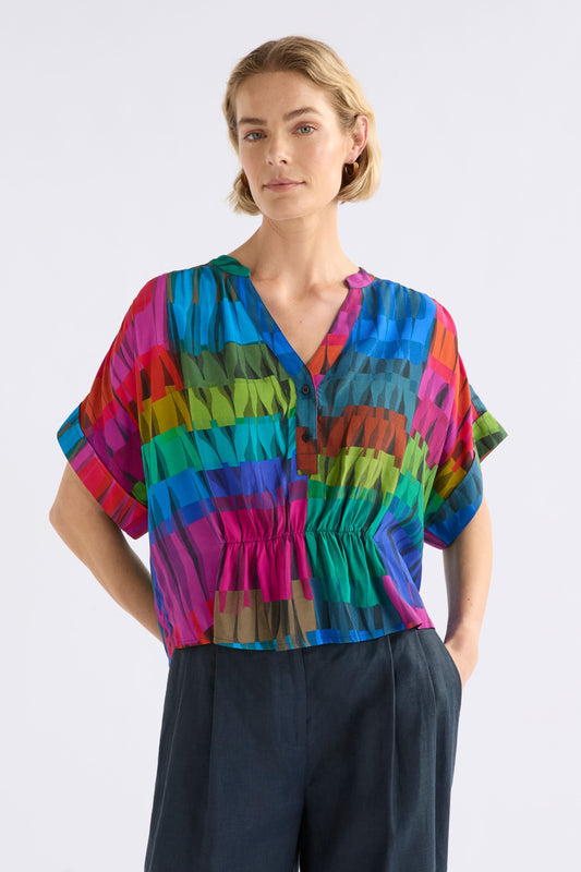 Seka Top / Lind Dark Print