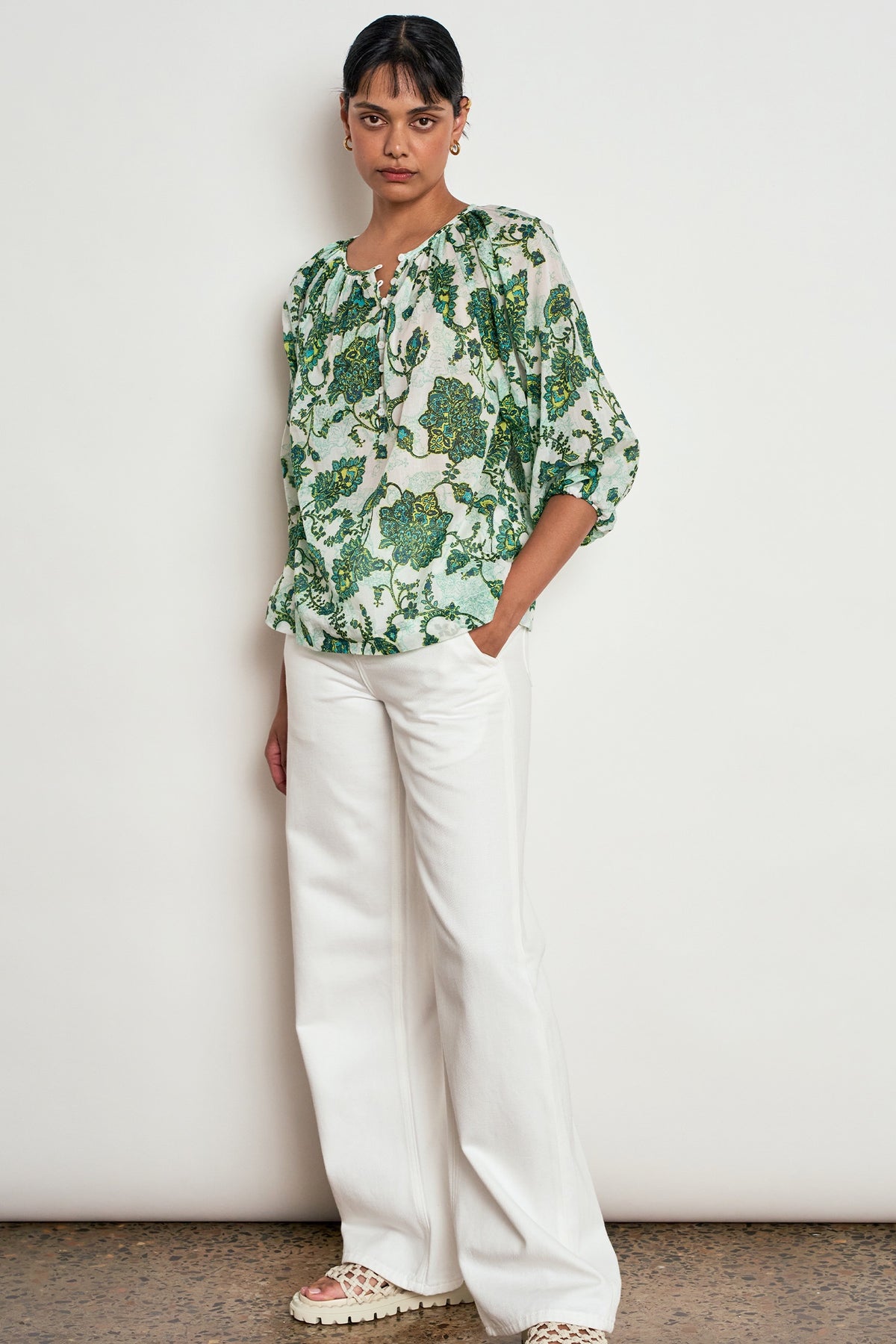 Vow Top / Garden Paisley