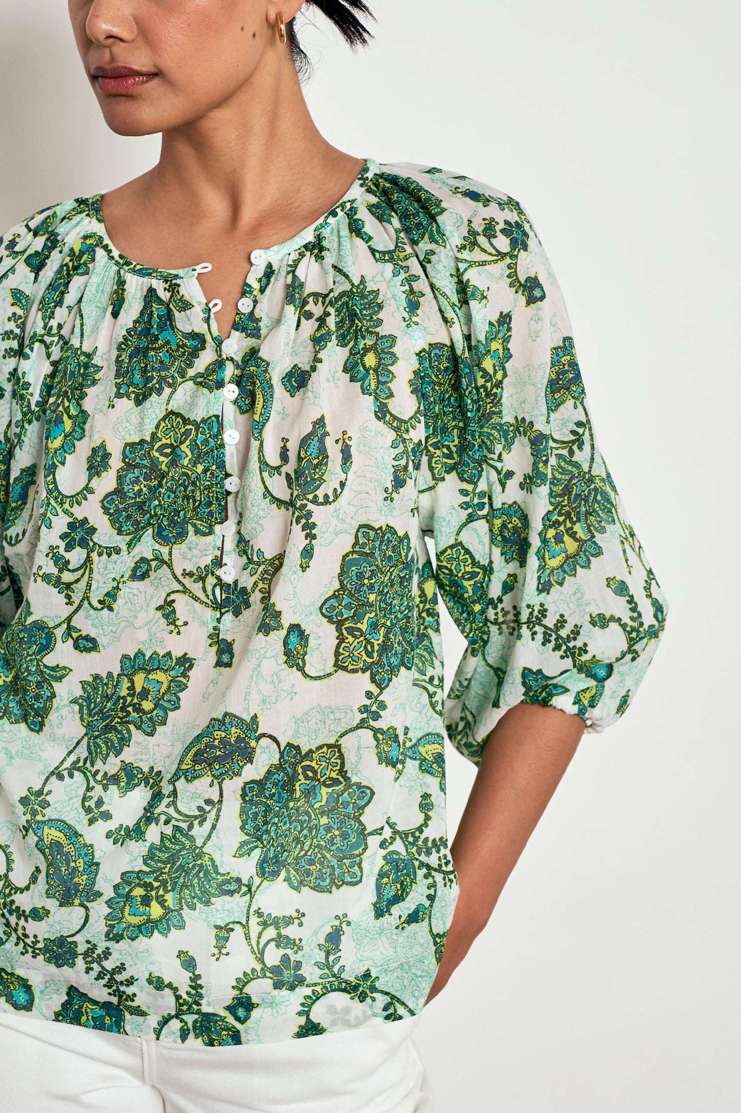 Vow Top / Garden Paisley