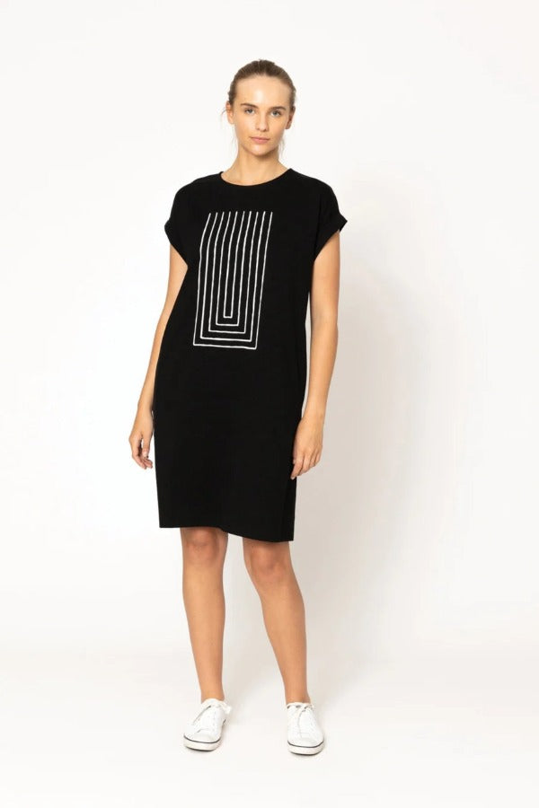 Rosedale Dress /Black Print