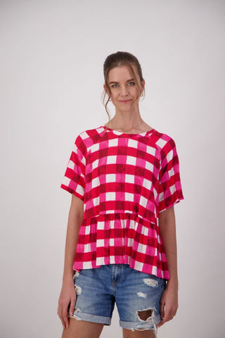 Jerry Top /Pink Gingham