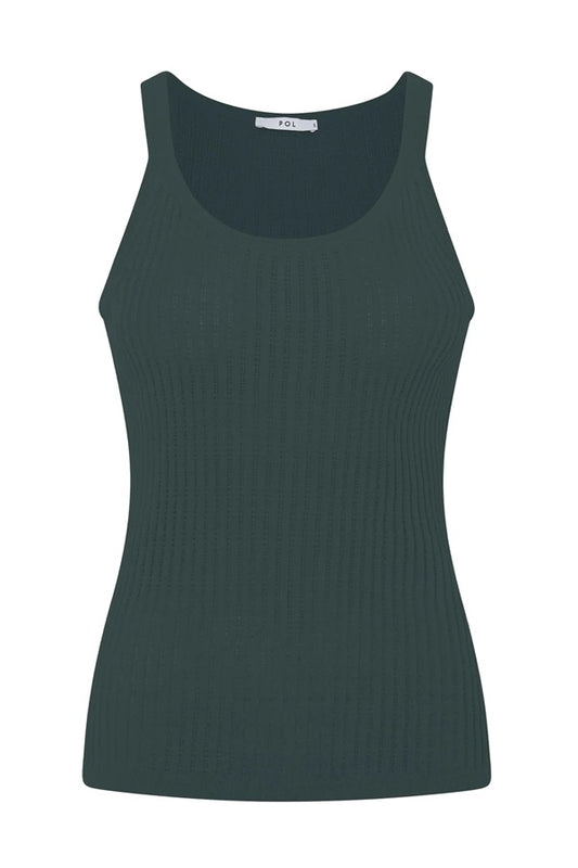 Nucleus Pointelle Tank /Forest