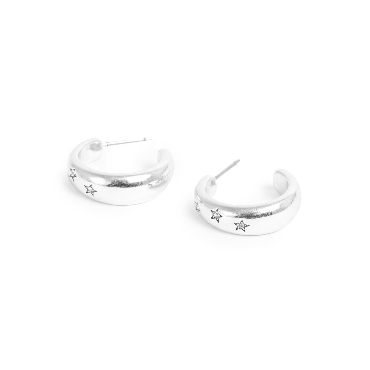 Astro Silver Earrings /Silver