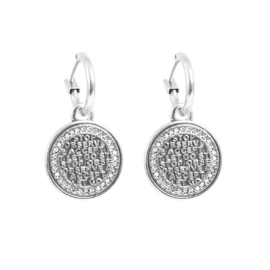Coins of Relief Earrings /Silver