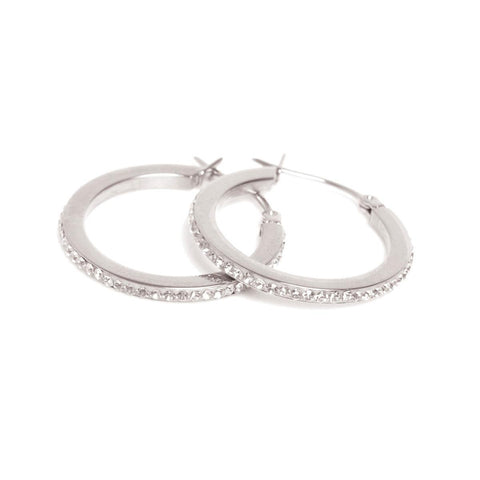 Crystal Earrings /Silver