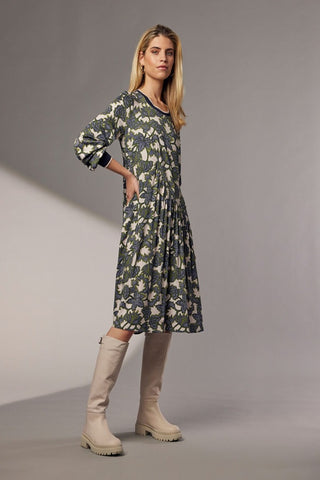 Hempster Dress /Olive Multi
